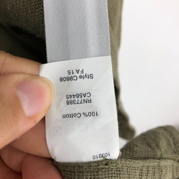 Madewell Olive Green Stitch  Edge Duster Utility Jacket Cardigan tie waist XS - Picture 11 of 16